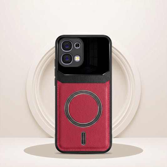 Oppo F31 5G Premium Magsafe Magnetic Leather Lens Protective Case