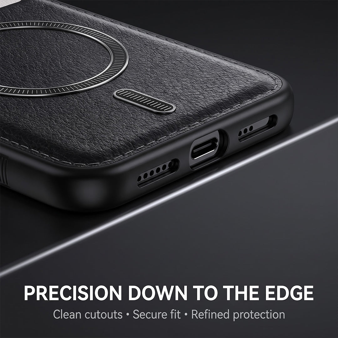 Oppo Reno 14 Pro 5G Premium Magsafe Magnetic Leather Lens Protective Case