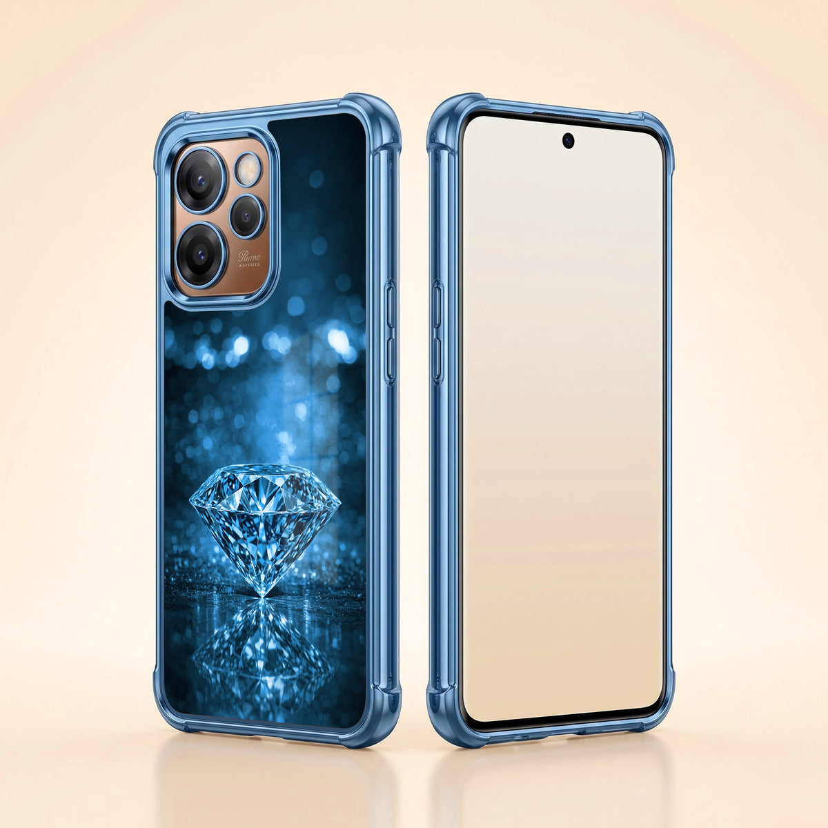 Oppo Reno 15 Pro Mini 5G Blue Diamond Airbags Printed Back Case