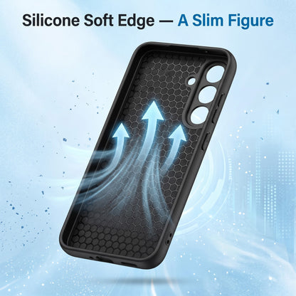Samsung Galaxy A27 5G Tri-Color Satyamev Jayate Carbon Fiber Leather Hybrid Phone Case