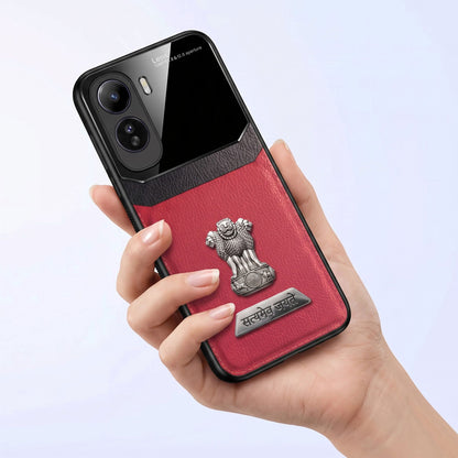 Vivo T5 Pro 5G Satyamev Jayate 2-in-1 Emblem Leather Lens Protective Back Case