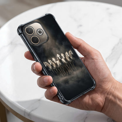 Oppo A5 Pro 5G Running Horses Airbags Printed Back Case
