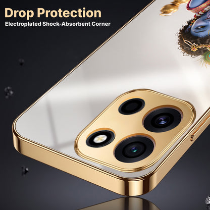 OnePlus Nord 6 5G Bal Krishna Blessings Gold Electroplated Glass Phone Back Case