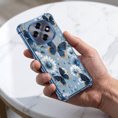 Oppo F31 Pro 5G Blue Butterfly Floral Airbags Printed Back Case