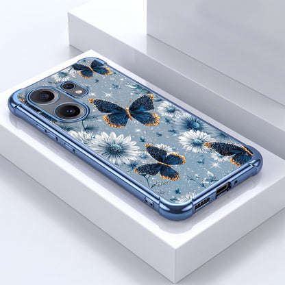 Nothing Phone 2 Pro 5G Blue Butterfly Floral Airbags Printed Back Case