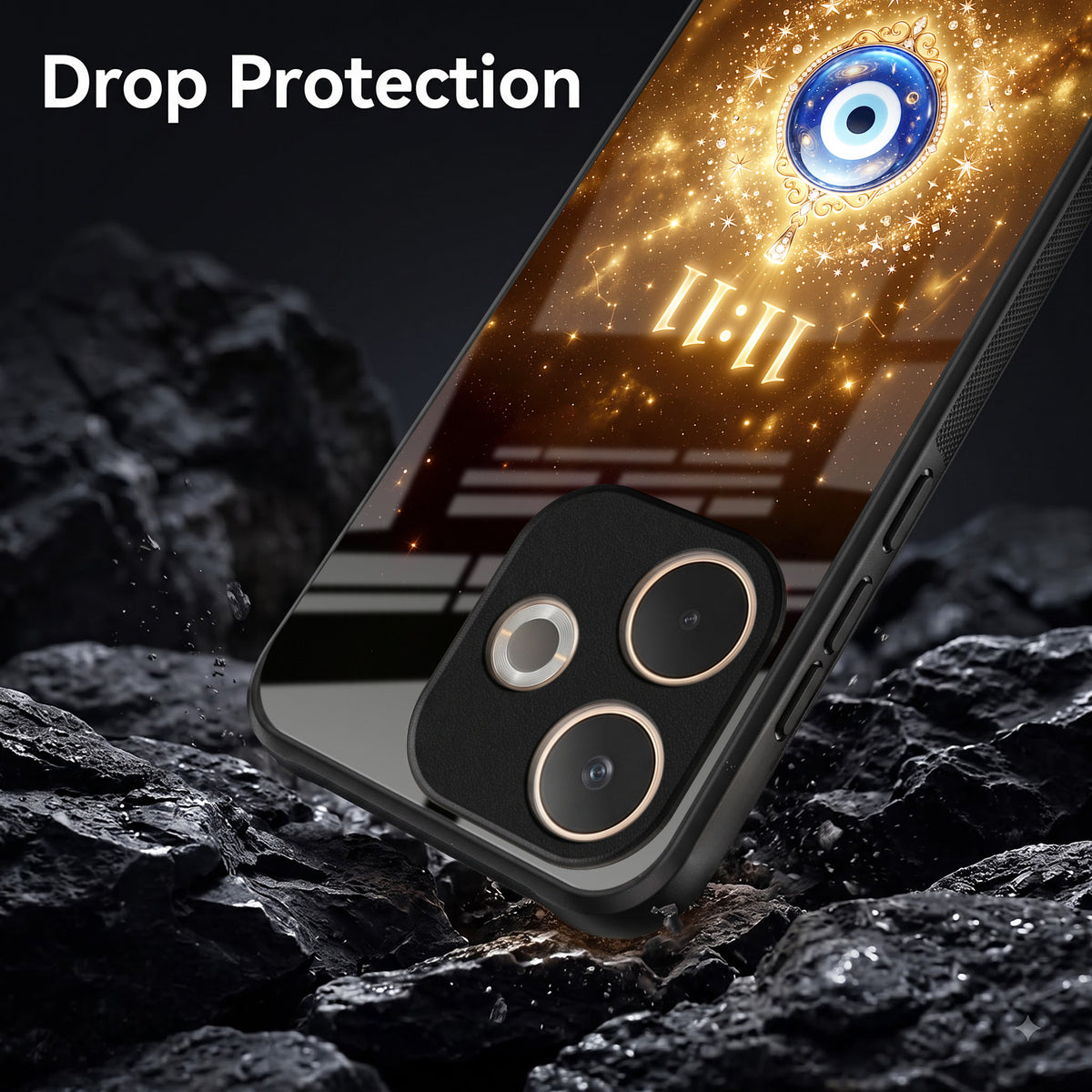 Oppo A5 Pro 5G God’s Plan Evil Eye Acrylic Glass Back Case