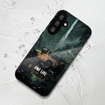 Samsung Galaxy A36 5G Premium Acrylic Shockproof Glass Back Case (Jeep Case)