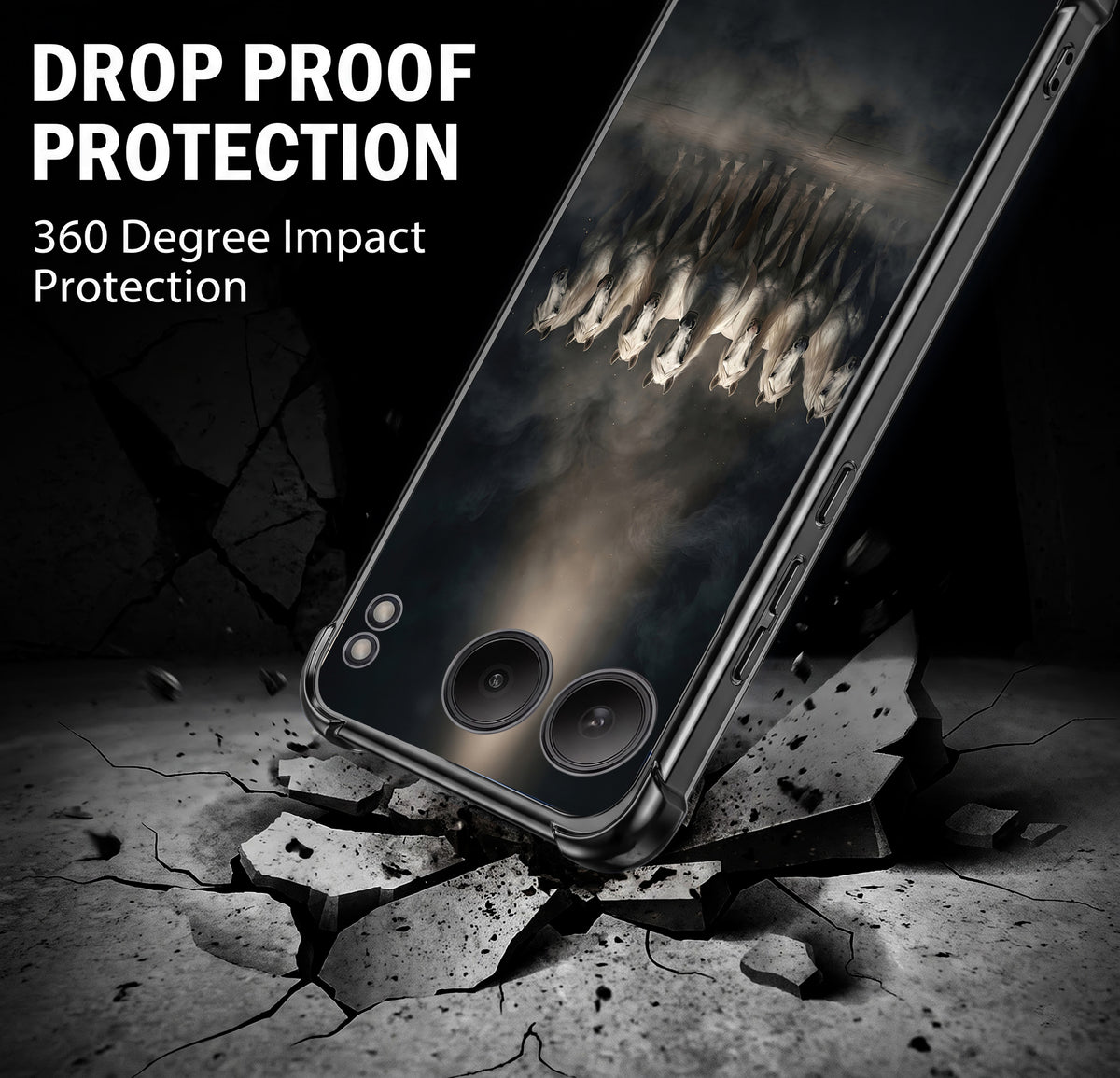 One Plus Nord 4 5G Running Horses Airbags Printed Back Case