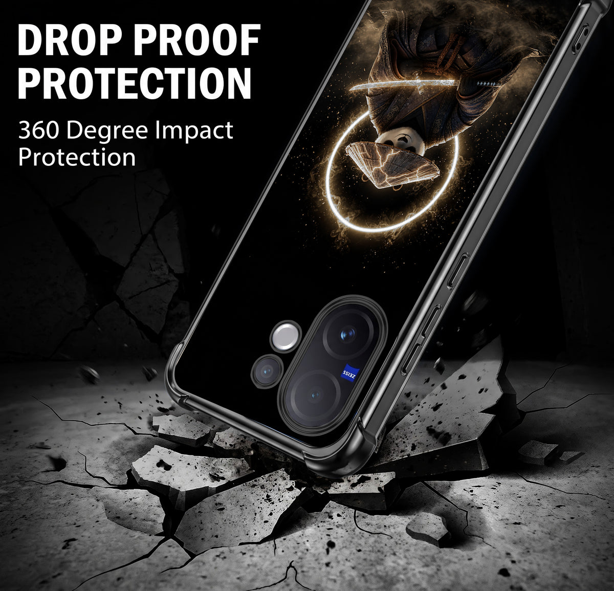 Vivo V60 5G Warrior Panda Airbags Printed Back Case