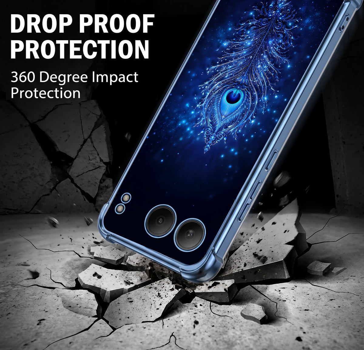 One Plus Nord 4 5G Premium Peacock Feather Airbags Printed Back Case