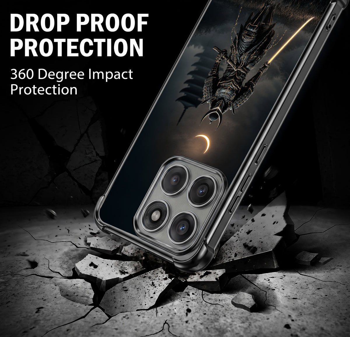 Motorola Edge 60 Pro 5G Samurai Warrior Airbags Printed Back Case