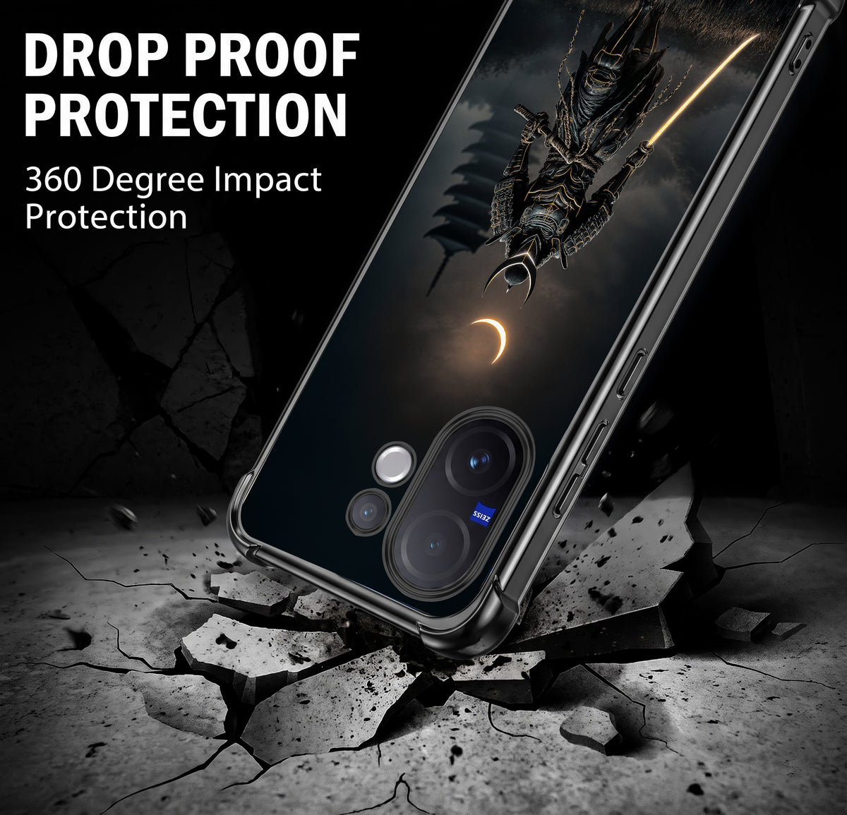 Vivo V60 5G Samurai Warrior Airbags Printed Back Case