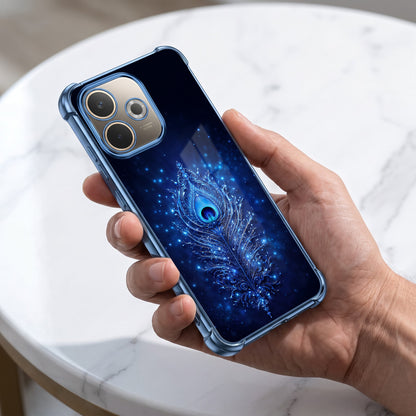 Oppo A5 Pro 5G Premium Peacock Feather Airbags Printed Back Case