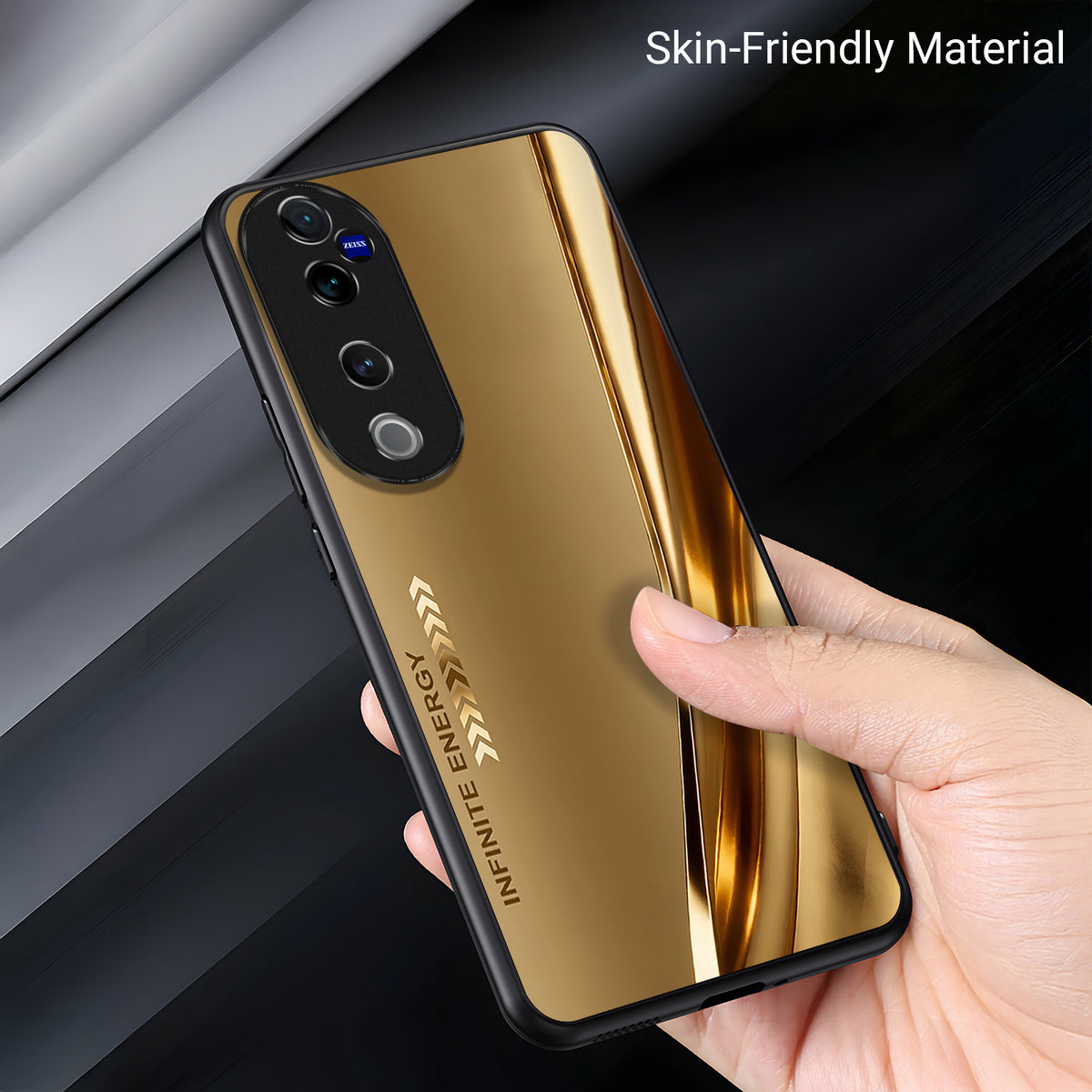 Vivo V40 Pro 5G Luxury Infinity Energy Acrylic Glass Back Case