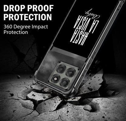 Motorola Edge 60 Pro 5G Hasta La Vista Dual-Tone Transparent Black Airbags Case