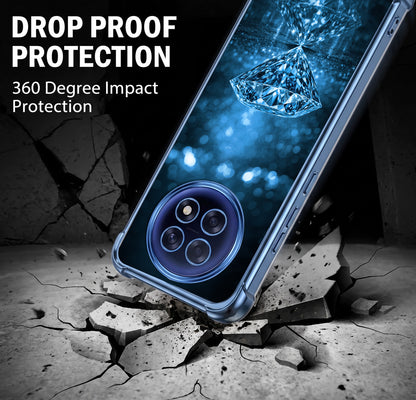 Oppo F31 Pro+ 5G Blue Diamond Airbags Printed Back Case