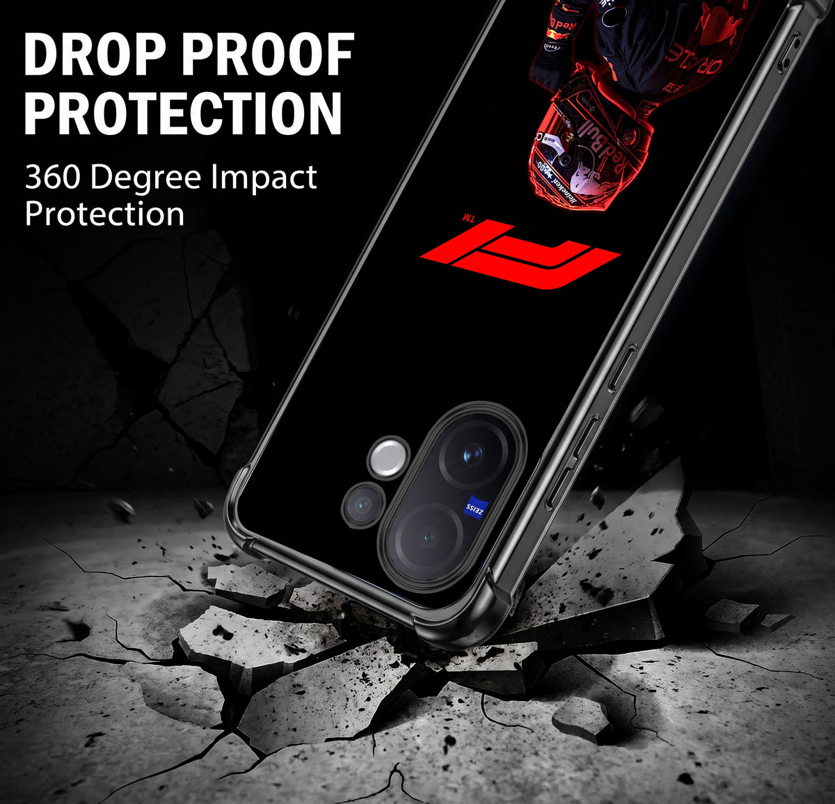 Vivo V60 5G F1 Rider Airbags Printed Back Case