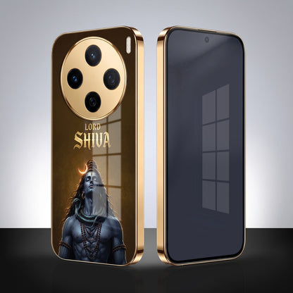 Vivo X200 5G Lord Shiva Gold Electroplated Glass Phone Back Case