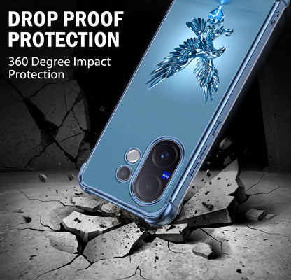 Vivo V60 5G Blue Eagle Airbags Printed Back Case