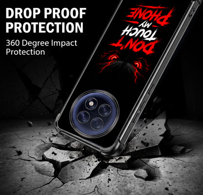 Oppo F31 Pro+ 5G Don't Touch My Phone Airbags Printed Back Case