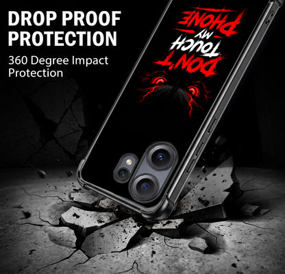 Nothing Phone 2 Pro 5G Don't Touch My Phone Airbags Printed Back Case
