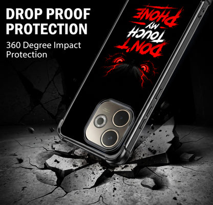 Oppo A5 Pro 5G Don't Touch My Phone Airbags Printed Back Case