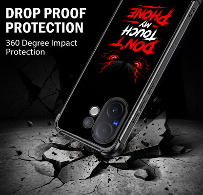 Vivo V60 5G Don't Touch My Phone Airbags Printed Back Case