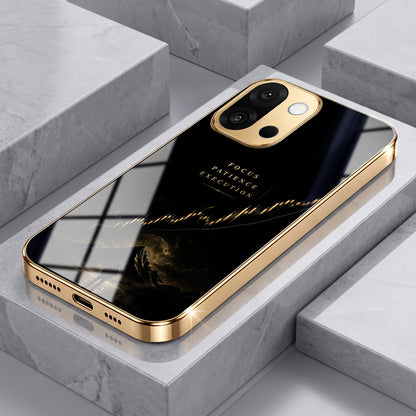 OnePlus 13s 5G Focus Gold Electroplated Glass Phone Back Case