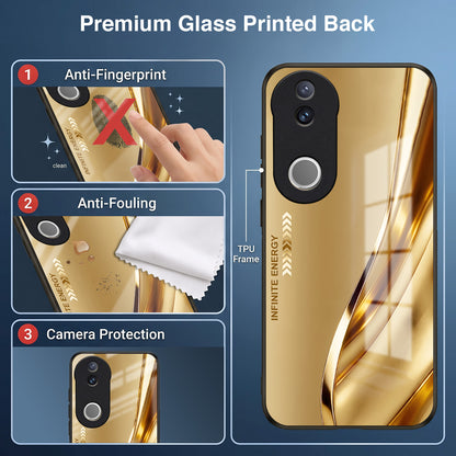 Vivo V50 5G Luxury Infinity Energy Acrylic Glass Back Case