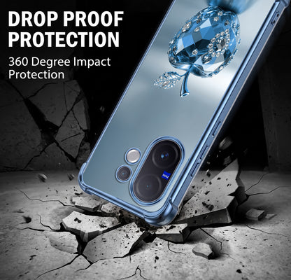 Vivo V60 5G Blue Apple Airbags Printed Back Case