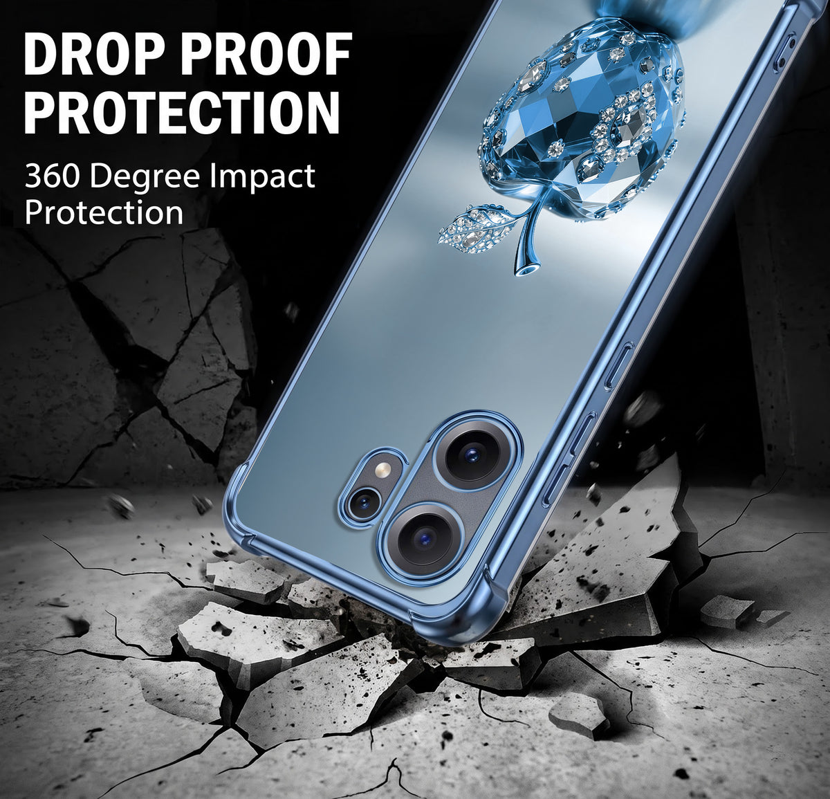 Nothing Phone 2 Pro 5G Blue Apple Airbags Printed Back Case