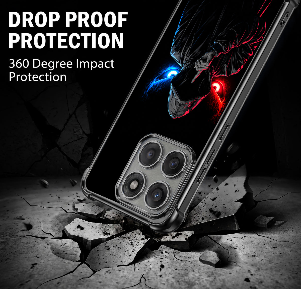 Motorola Edge 70 5G Hooded Shadow Demon Airbags Printed Back Case