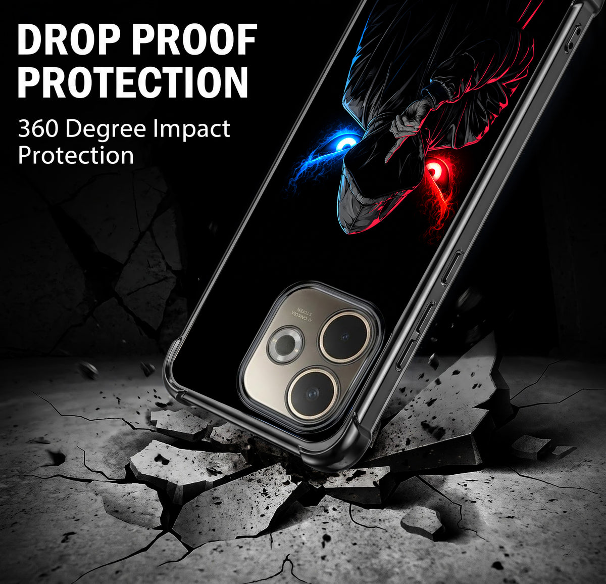 Oppo A5 Pro 5G Hooded Shadow Demon Airbags Printed Back Case