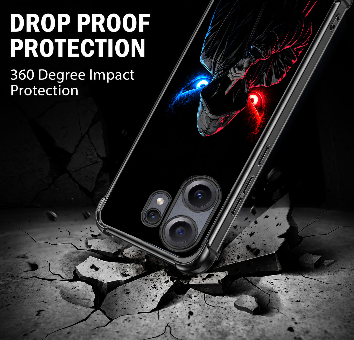 Nothing Phone 2 Pro 5G Hooded Shadow Demon Airbags Printed Back Case