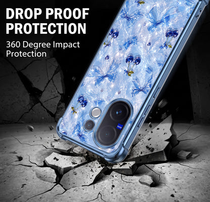 Vivo V60 5G Blue Cherry Airbags Printed Back Case