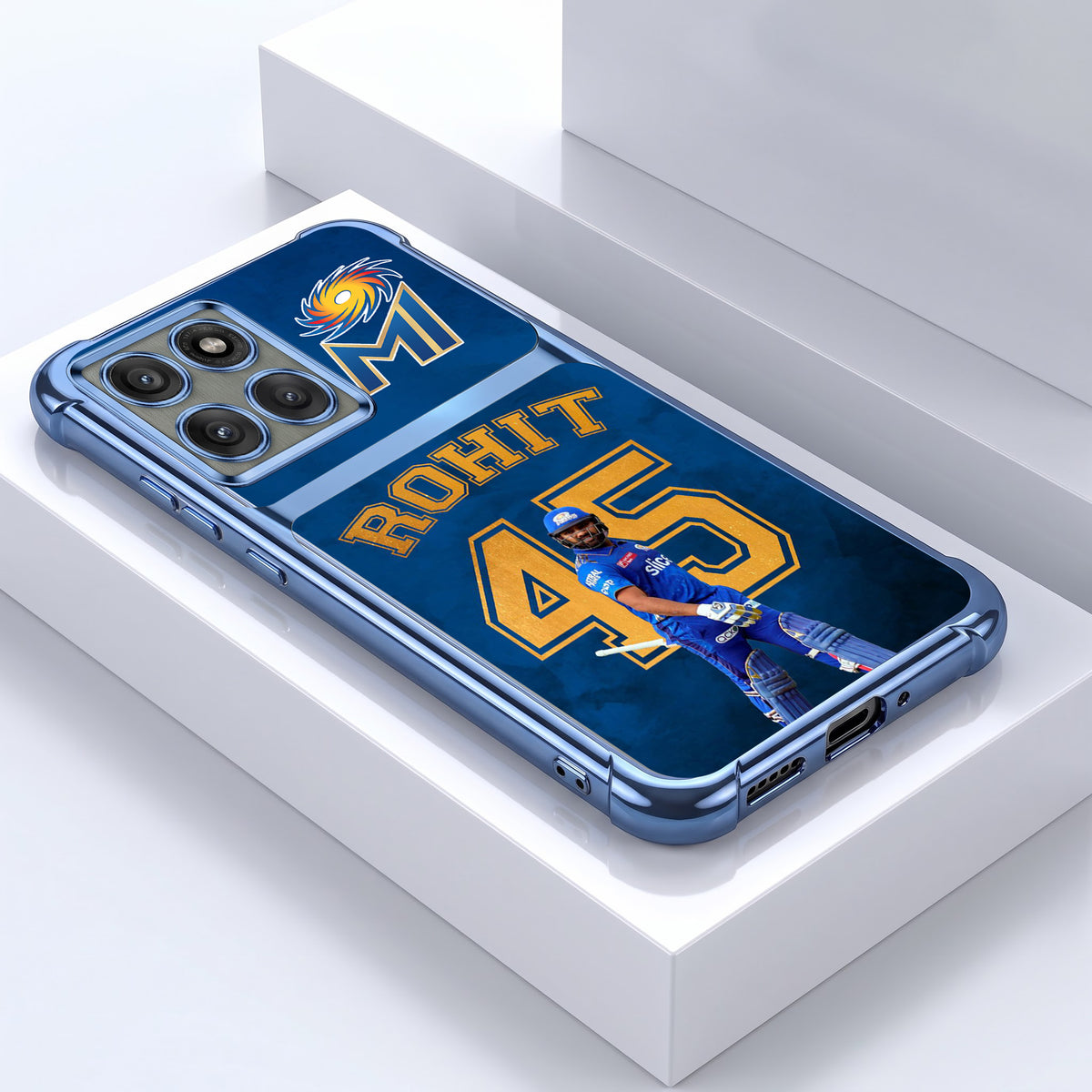 Motorola Edge 60 Pro 5G Hitman Rohit Dual-Tone Transparent Airbags Case
