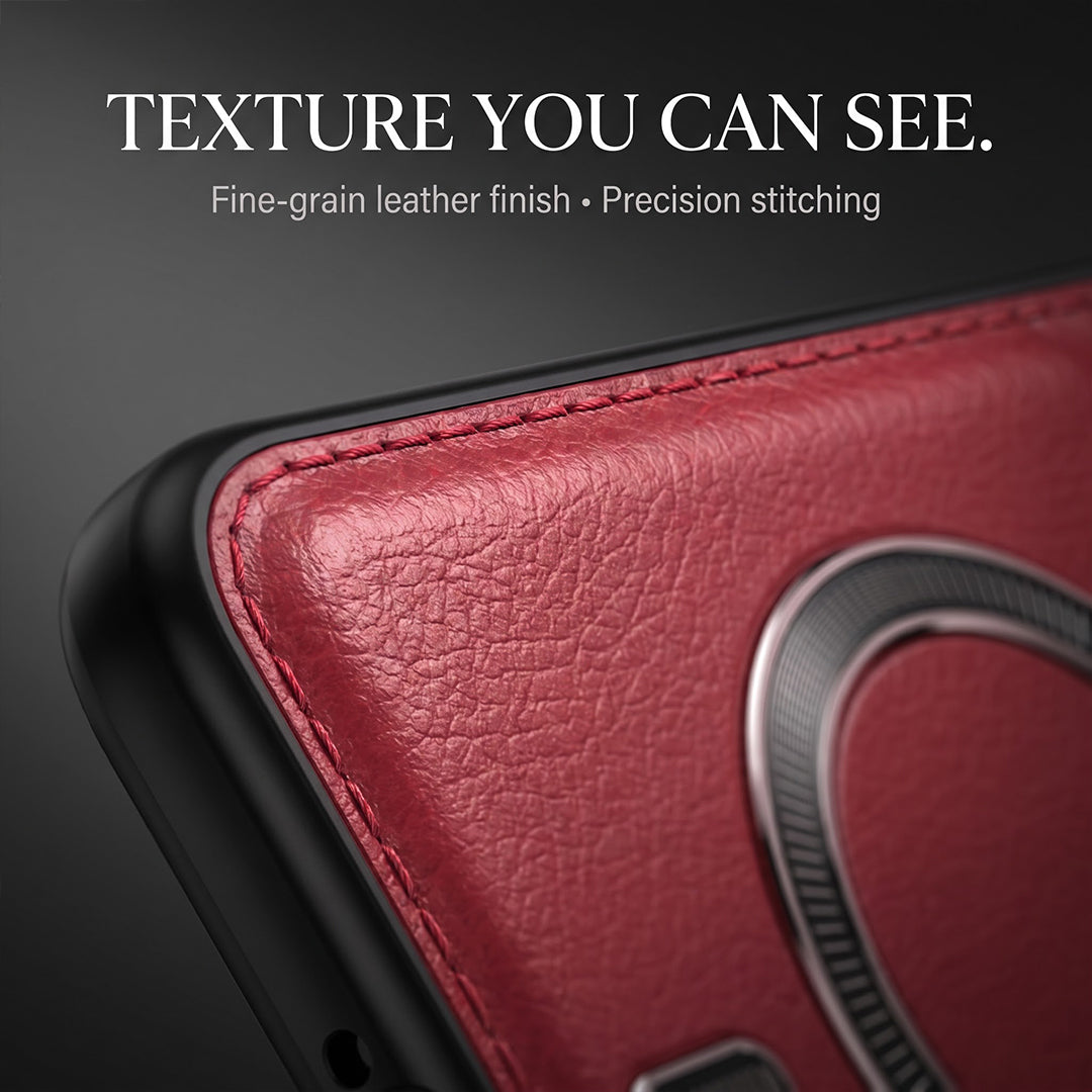 Oppo Reno 14 Pro 5G Premium Magsafe Magnetic Leather Lens Protective Case