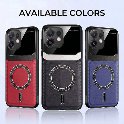 Oppo Reno 16 5G Premium Magsafe Magnetic Leather Lens Protective Case