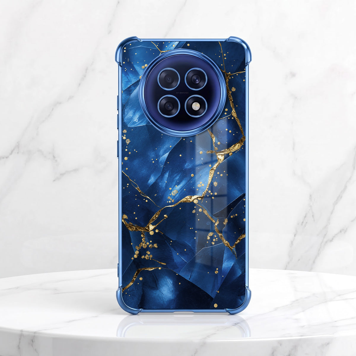 Oppo F31 Pro+ 5G Blue Crimson Marble Airbags Printed Back Case