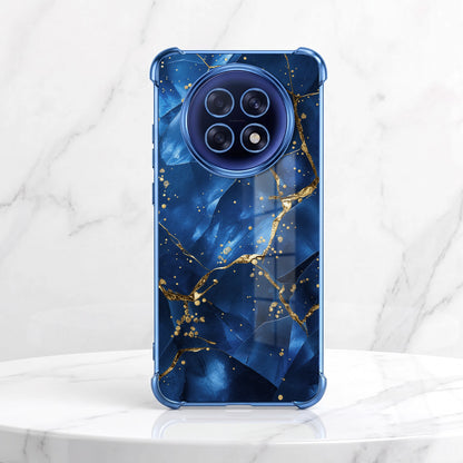 Oppo F31 Pro+ 5G Blue Crimson Marble Airbags Printed Back Case