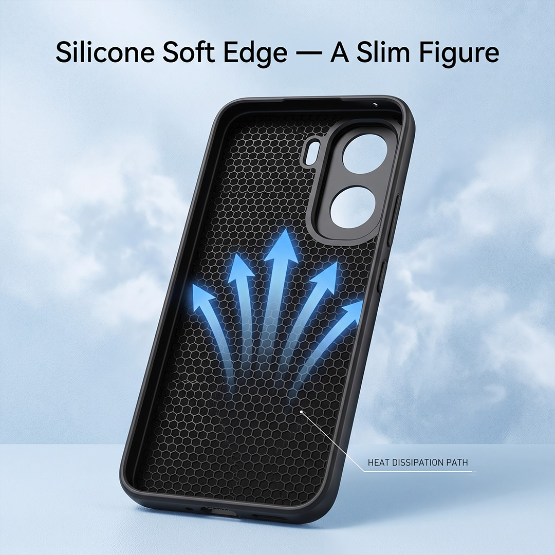 Vivo T5 Pro 5G Carbon Fiber Heat Dissipation Leather Hybrid Phone Case