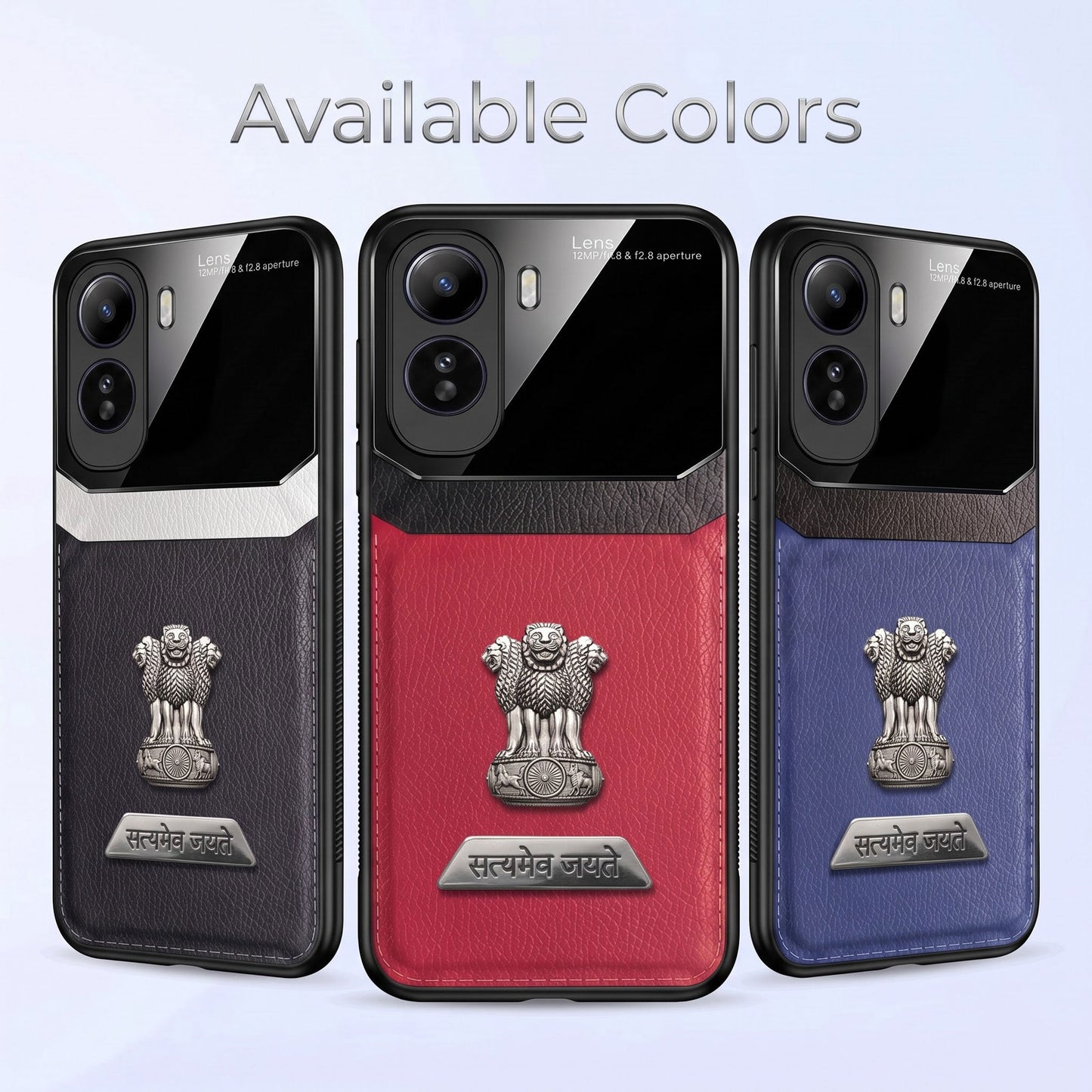 Vivo T5 Pro 5G Satyamev Jayate 2-in-1 Emblem Leather Lens Protective Back Case
