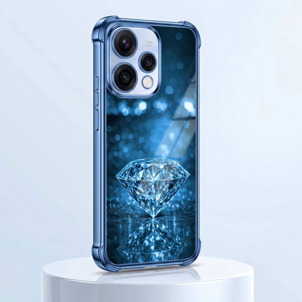 Oppo Reno 15 5G Blue Diamond Airbags Printed Back Case