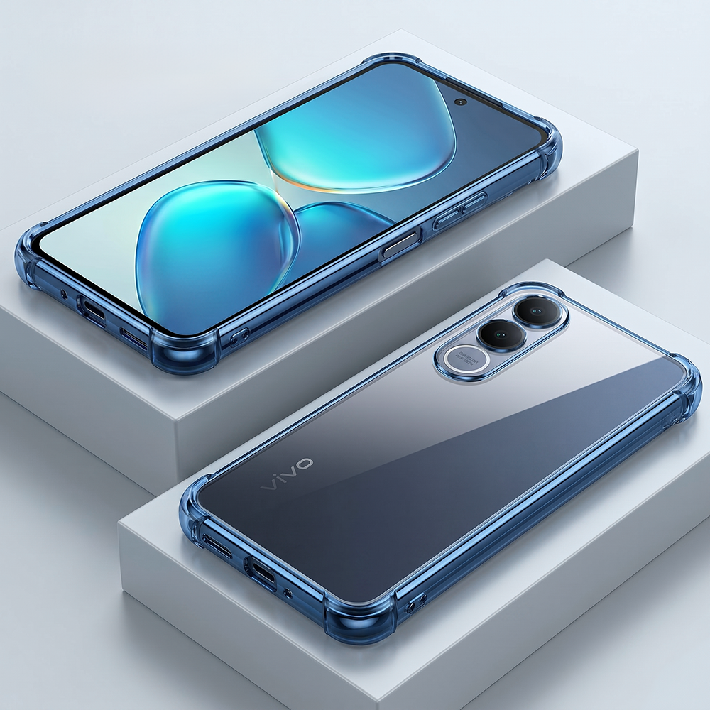 Vivo V70FE 5G Anti-Yellow Electroplating Transparent Airbags Case