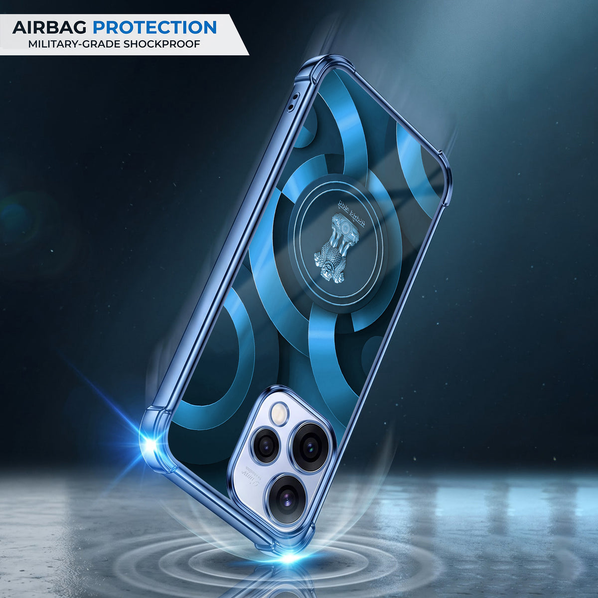 Oppo Reno 15 5G Blue Emblem Airbags Printed Back Case