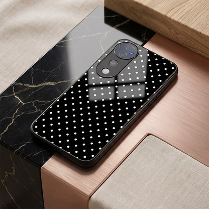 Vivo V40 Pro 5G Aesthetic Black & White Polka Dot Acrylic Back Cover