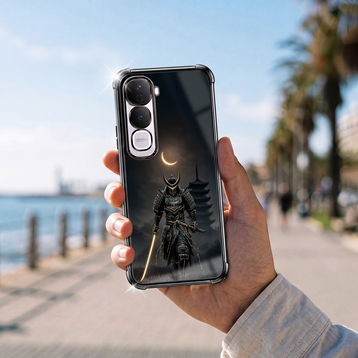 Vivo Y400 Pro 5G Samurai Warrior Airbags Printed Back Case