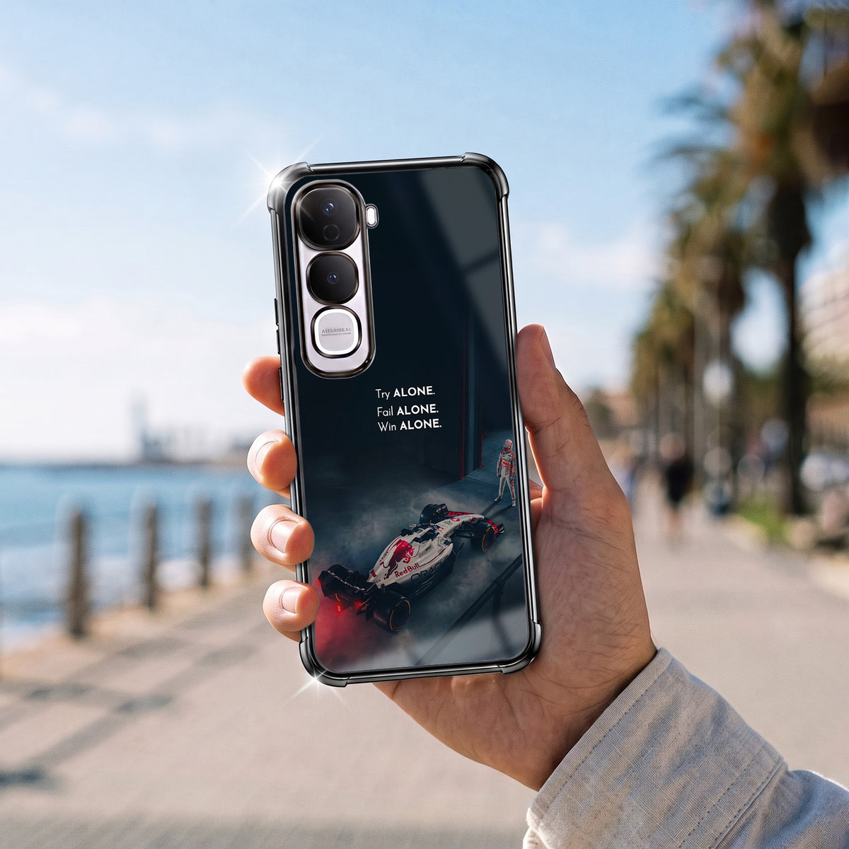 Vivo Y400 Pro 5G F1 Alone Airbags Printed Back Case