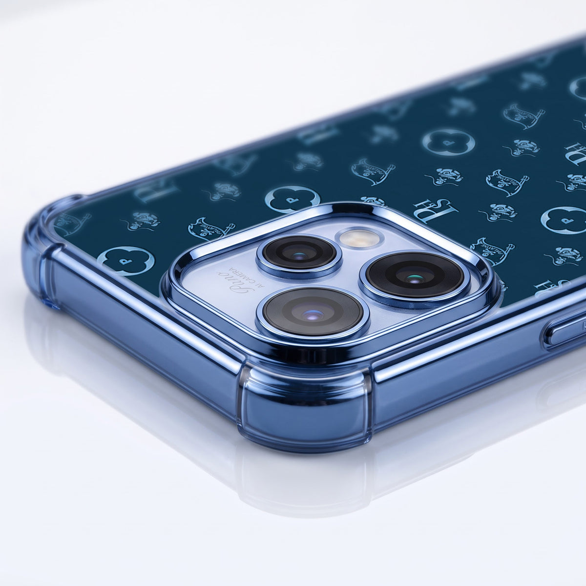 Oppo Reno 15 5G Luxury Monogram Blue Airbags Printed Back Case