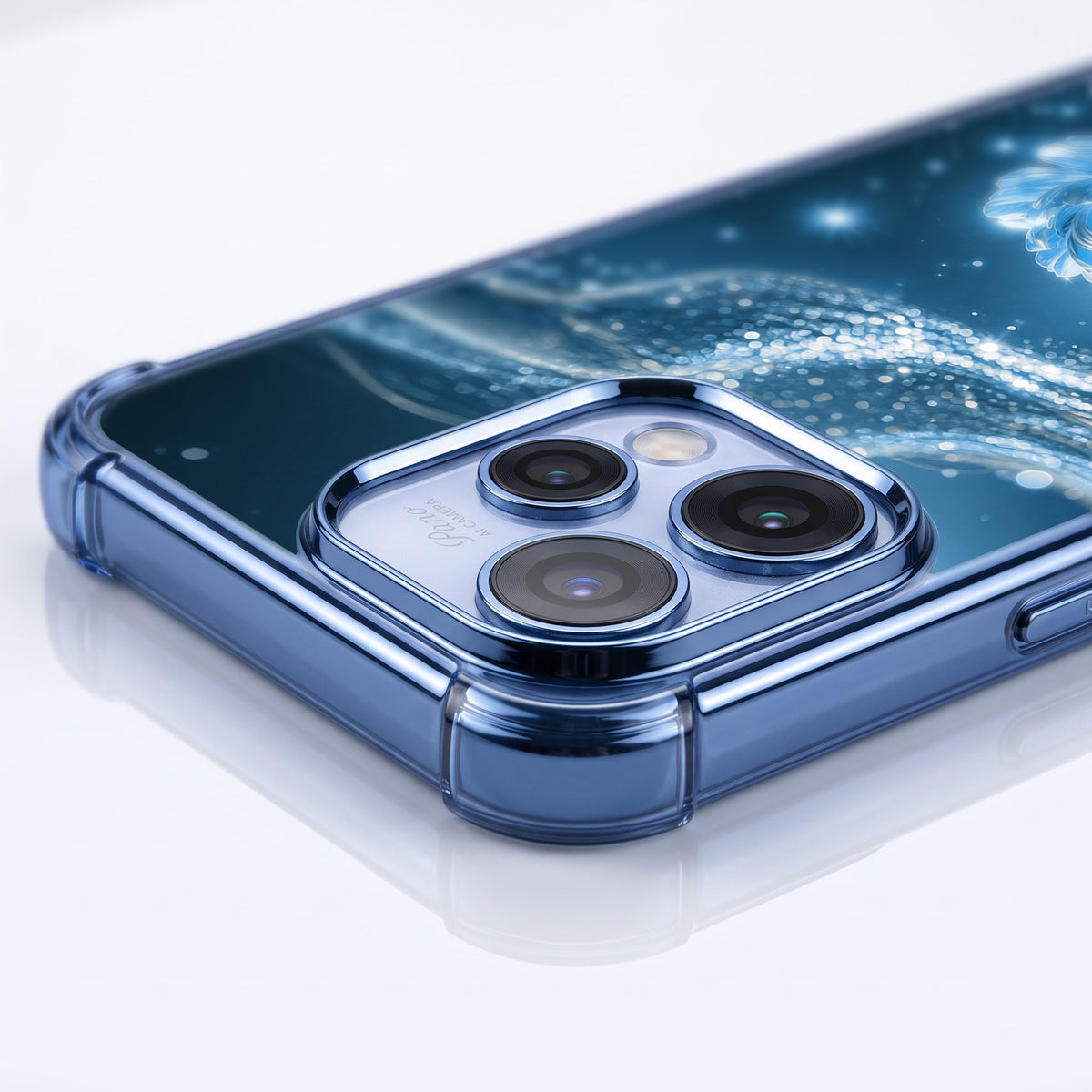 Oppo Reno 15 5G Blue Rose Airbags Printed Back Case